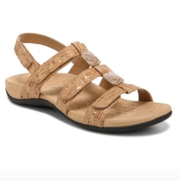 Vionic Tan Strappy Sandals - Picture 1 of 7